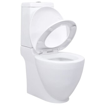 Toilet rond afvoer onder keramiek wit 3
