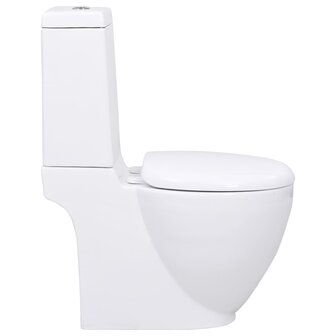 Toilet rond afvoer onder keramiek wit 4