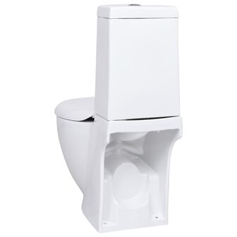 Toilet rond afvoer onder keramiek wit 5