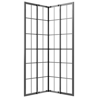 Douchecabine 70x70x180 cm mat ESG zwart 5