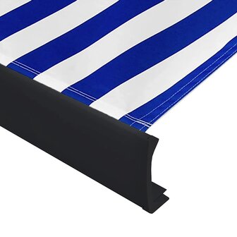 Luifel gemotoriseerd 350x250 cm blauw en wit 4