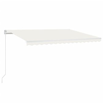 Luifel automatisch met LED en windsensor 450x300 cm cr&egrave;mekleur 2