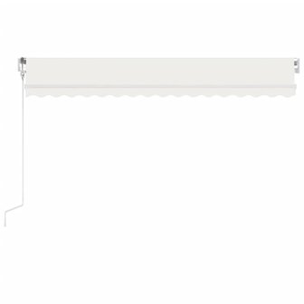 Luifel automatisch met LED en windsensor 450x300 cm cr&egrave;mekleur 3