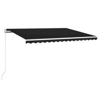 Luifel automatisch met LED en windsensor 450x300 cm antraciet 2