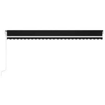 Luifel automatisch met LED en windsensor 600x300 cm antraciet 3