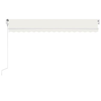 Luifel automatisch met LED en windsensor 400x350 cm cr&egrave;mekleur 4