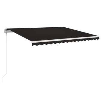 Luifel automatisch met LED en windsensor 400x350 cm antraciet 2