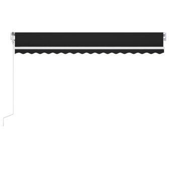 Luifel automatisch met LED en windsensor 400x350 cm antraciet 4