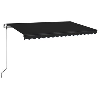 Luifel automatisch met LED en windsensor 400x350 cm antraciet 2