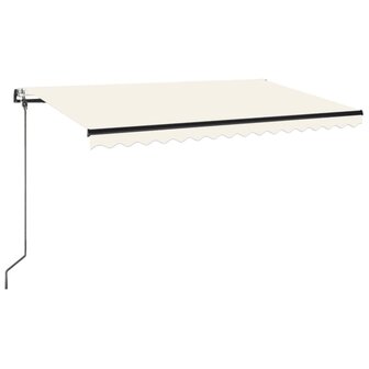 Luifel automatisch met LED en windsensor 450x350 cm cr&egrave;mekleur 2