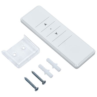 Luifel automatisch rolgordijn LED windsensor 5x3 m blauw en wit 7