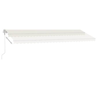 Luifel automatisch met LED en windsensor 600x300 cm cr&egrave;mekleur 4