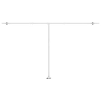 Luifel automatisch met LED en windsensor 500x350 cm blauw wit   9