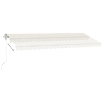 Luifel automatisch met LED en windsensor 500x350 cm cr&egrave;mekleur   4