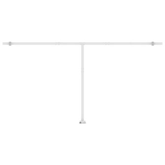 Luifel automatisch met LED en windsensor 600x350 cm blauw wit 9