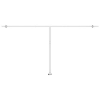 Luifel automatisch met LED en windsensor 600x350 cm geel en wit 9