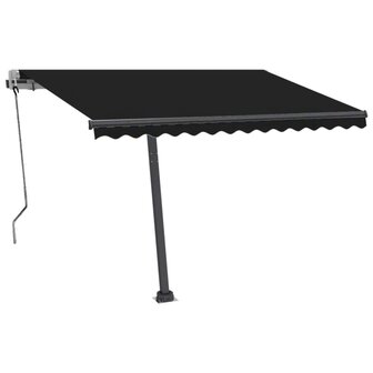Luifel automatisch met LED en windsensor 300x250 cm antraciet 2