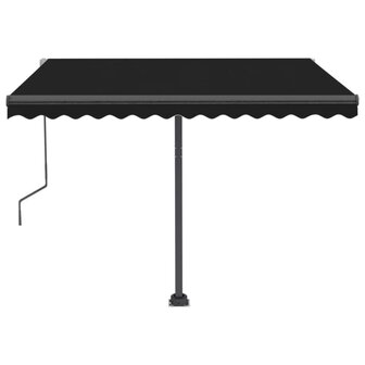 Luifel automatisch met LED en windsensor 300x250 cm antraciet 4