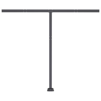 Luifel automatisch met LED en windsensor 350x250 cm blauw wit 7