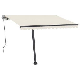Luifel automatisch met LED en windsensor 350x250 cm cr&egrave;mekleur 3