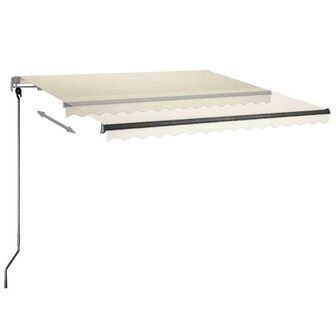 Luifel automatisch met LED en windsensor 350x250 cm cr&egrave;mekleur 5