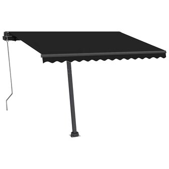 Luifel automatisch met LED en windsensor 350x250 cm antraciet 3