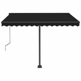 Luifel automatisch met LED en windsensor 350x250 cm antraciet 4
