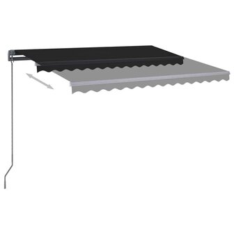 Luifel automatisch met LED en windsensor 350x250 cm antraciet 5