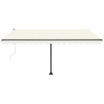 Luifel automatisch met LED en windsensor 400x300 cm cr&egrave;mekleur 4