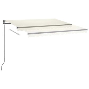 Luifel automatisch met LED en windsensor 400x300 cm cr&egrave;mekleur 5