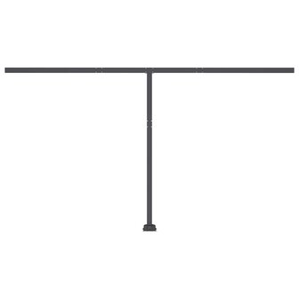 Luifel automatisch met LED en windsensor 400x300 cm geel en wit 8