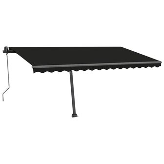 Luifel automatisch met LED en windsensor 400x300 cm antraciet 3