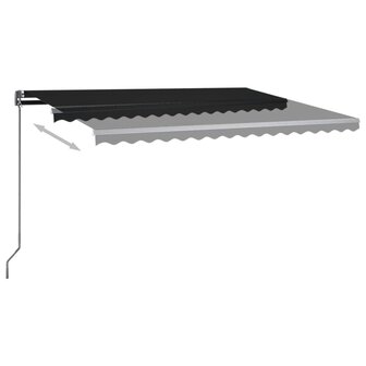 Luifel automatisch met LED en windsensor 400x300 cm antraciet 5