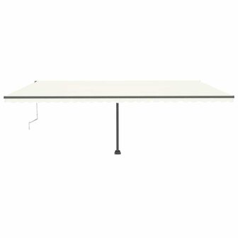Luifel automatisch met LED en windsensor 600x300 cm cr&egrave;mekleur 3