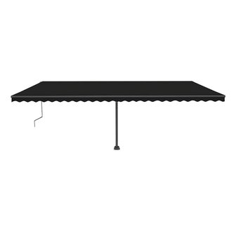 Luifel automatisch met LED en windsensor 600x300 cm antraciet 2