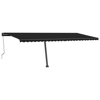 Luifel automatisch met LED en windsensor 600x300 cm antraciet 3