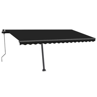 Luifel automatisch met LED en windsensor 400x350 cm antraciet 2