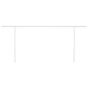 Luifel automatisch met LED en windsensor 6x3 m cr&egrave;mekleurig 7