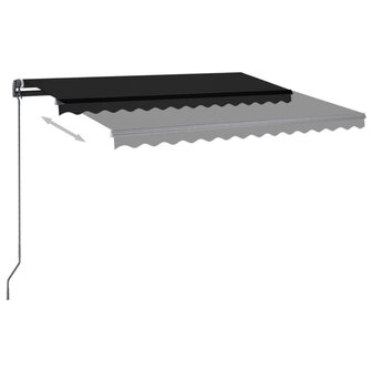 Luifel automatisch met LED en windsensor 3x2,5 m antracietkleur 4