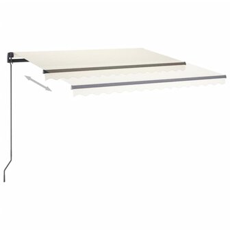 Luifel automatisch met LED en windsensor 3,5x2,5 m cr&egrave;mekleurig 4