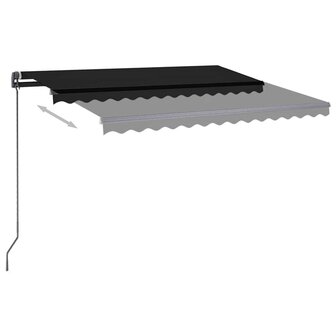 Luifel automatisch met LED en windsensor 3,5x2,5 m antraciet 4