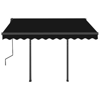 Luifel automatisch met LED en windsensor 3,5x2,5 m antraciet 5