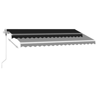 Luifel vrijstaand automatisch 400x300 cm antracietkleurig 4