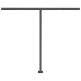 Luifel vrijstaand handmatig uittrekbaar 350x250 cm blauw en wit 8