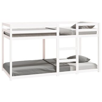 Stapelbed massief grenenhout wit 90x200 cm 2