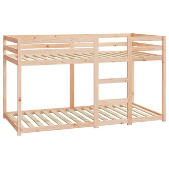 Stapelbedframe zonder matras massief grenenhout 90x190 cm 3