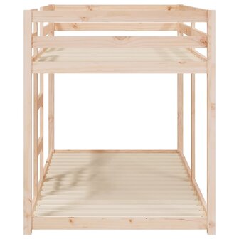 Stapelbedframe zonder matras massief grenenhout 90x190 cm 6