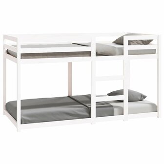 Stapelbed 90x190 cm massief grenenhout wit 2