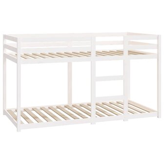 Stapelbed 90x190 cm massief grenenhout wit 3