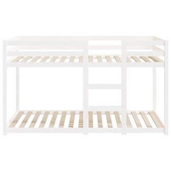 Stapelbed 90x190 cm massief grenenhout wit 5